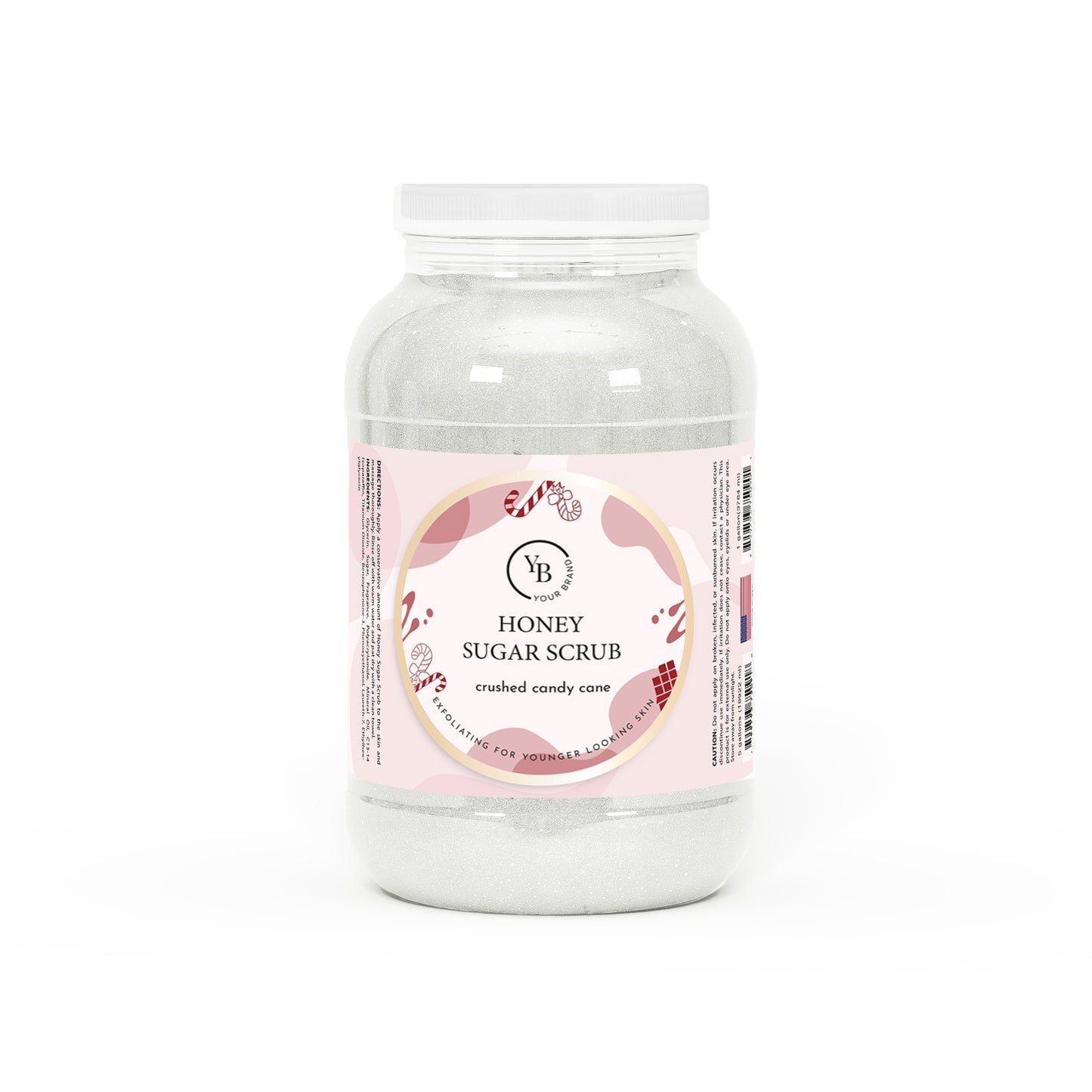 CRUSHED CANDY CANE HONEY SUGAR SCRUB