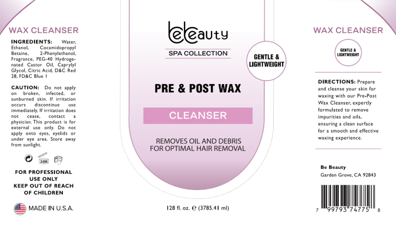 Wax Cleanser (Pre-Wax) Waxing, Skin Preparation
