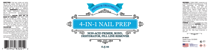 4-in-1 Nail Prep (Non-Acid Primer, Bond, Dehydrator, Fill Line Remover)