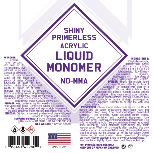 LIQUID 401 SHINY PRIMERLESS - EMA Liquid Monomer