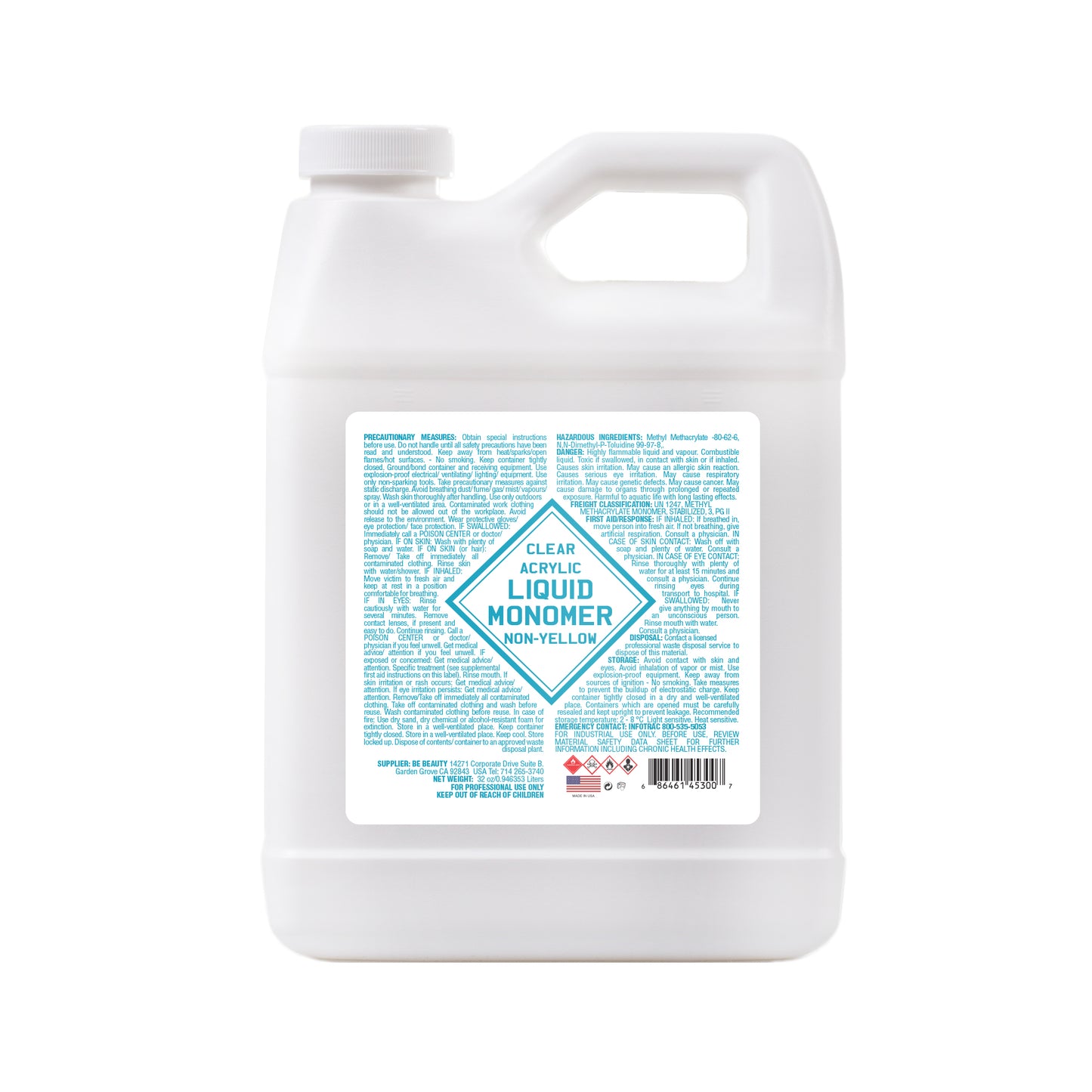 LIQUID 101 - Clear Fast Set Liquid Monomer