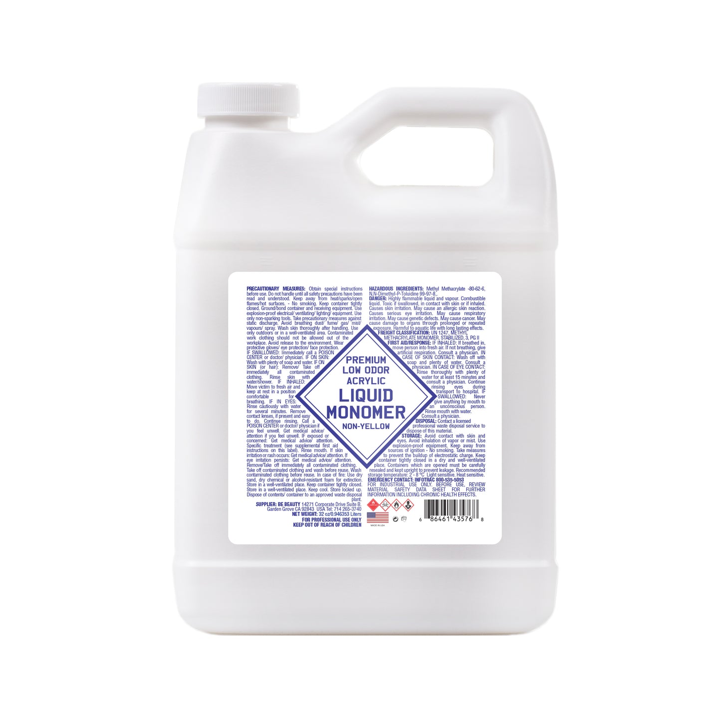 LIQUID 118 PREMIUM LOW ODOR - Fast Set Liquid Monomer