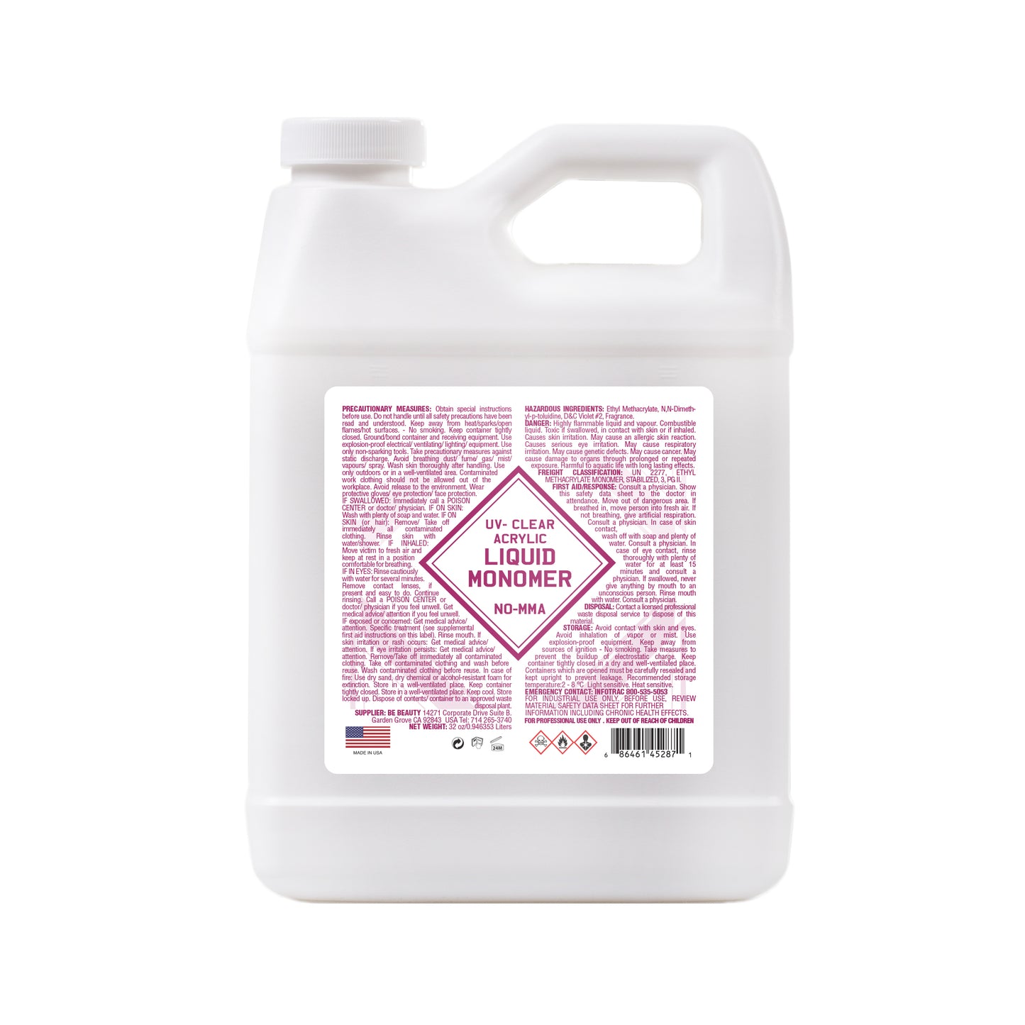 LIQUID 301 UV CLEAR - EMA Liquid Monomer