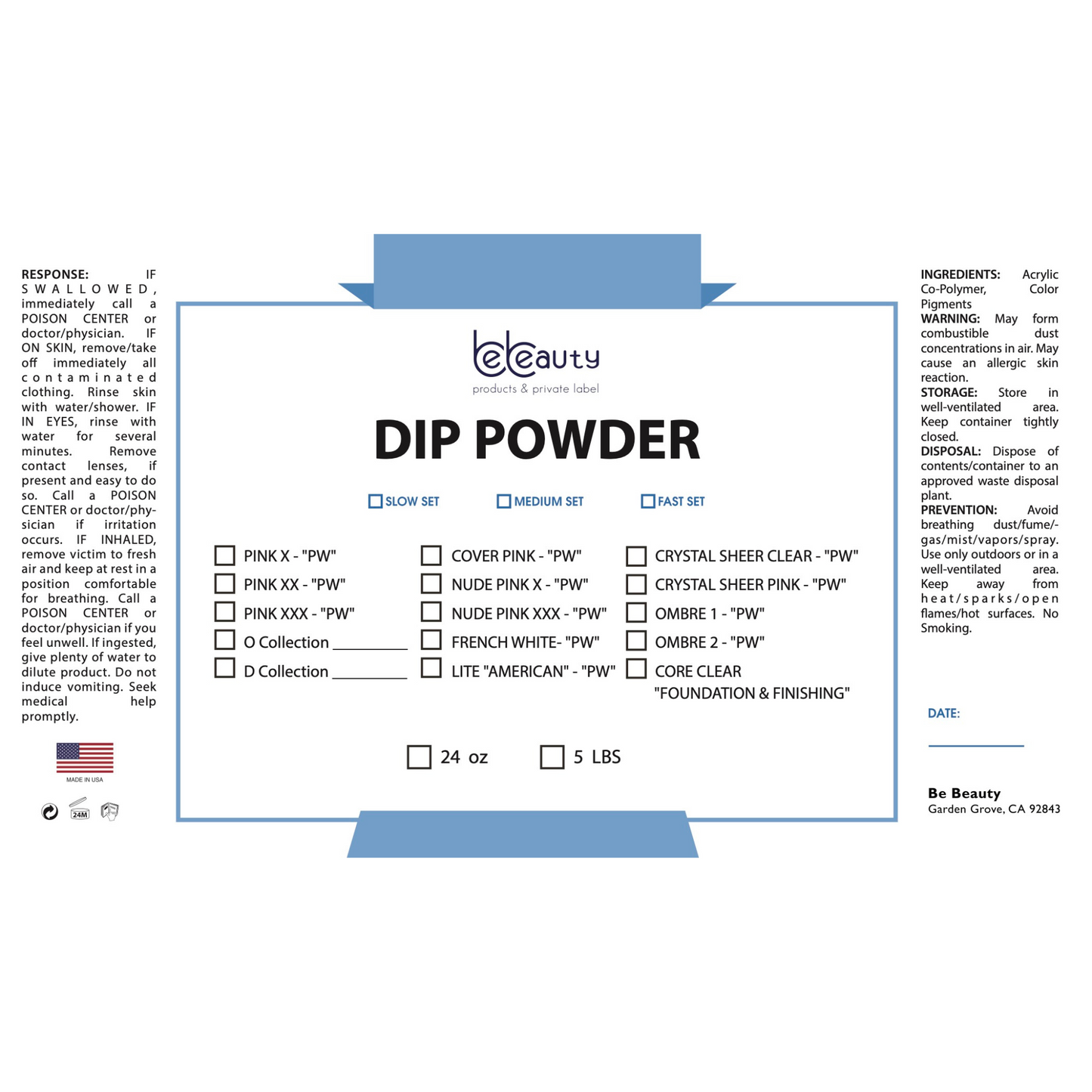 O Collection |  Dip Powder | Acrylic | Wholesale | Private label