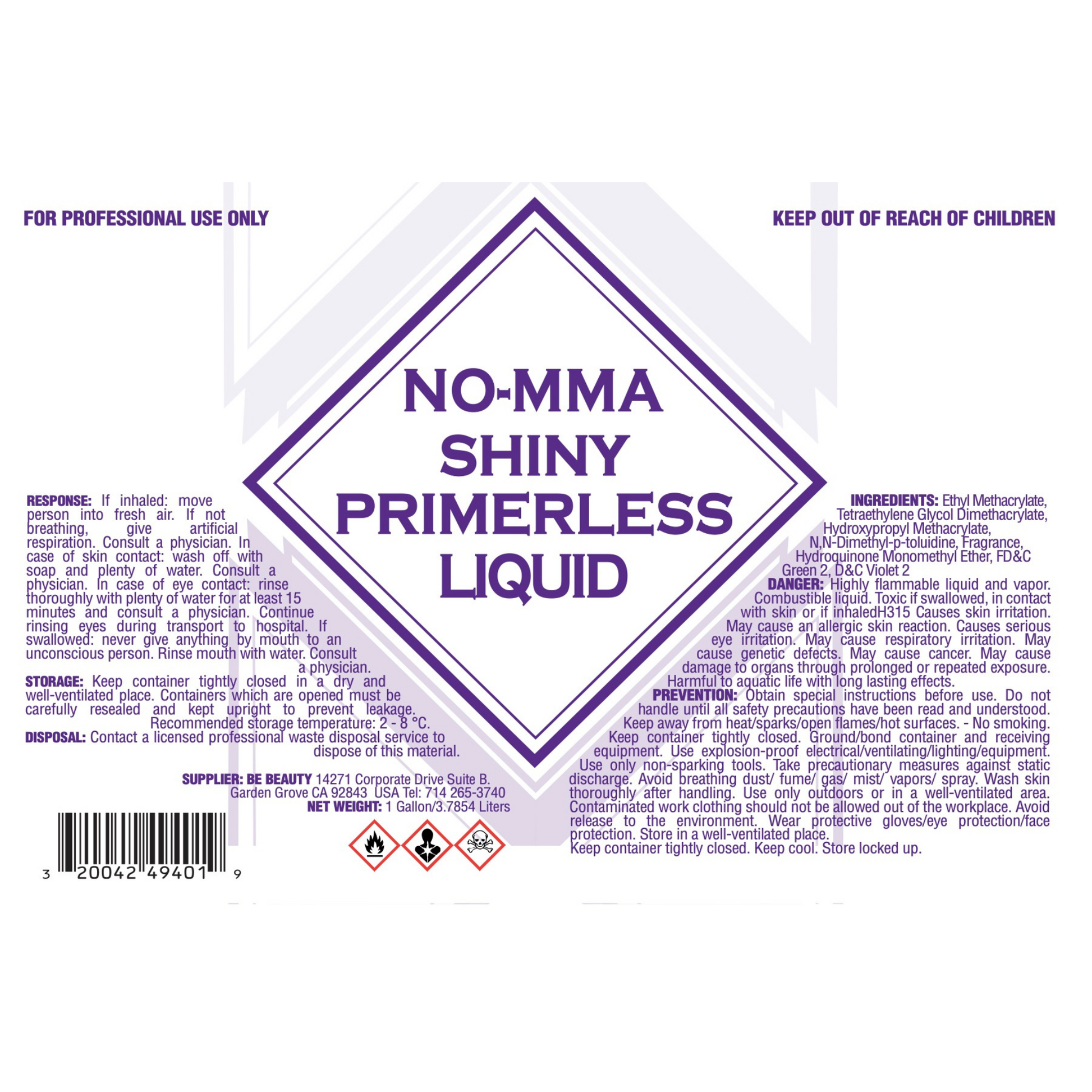 SHINY PRIMERLESS | NO MMA | Acrylic Liquid | Monomer | Private Label | Wholesale